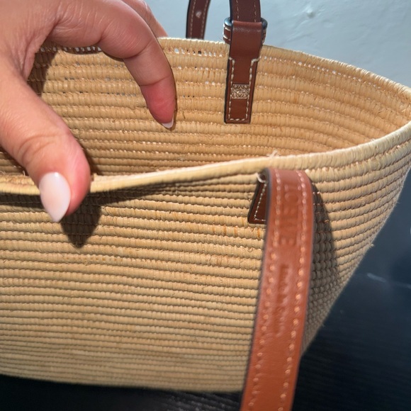 LOEWE Raffia Small Square Basket Tote Bag - Picture 7 of 8